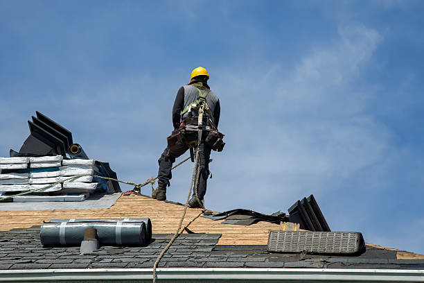 Professional Roofing technician working in Hill City, ID